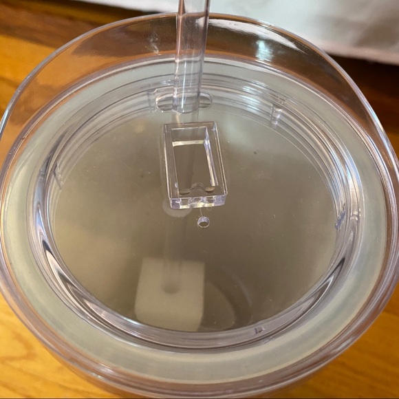 NWT Silver Sparkle Tumbler with Straw - Picture 7 of 7